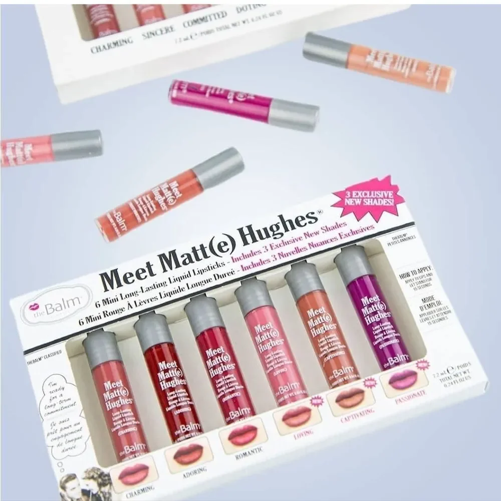 TheBalm Meet‎ Matt(e) Hughes Exclusive 6 Mini Liquid Lipsticks- Volume 3